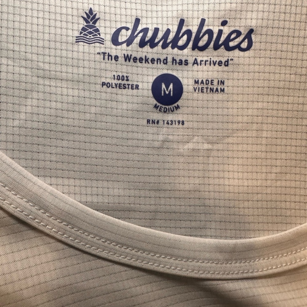 Chubbies Soft Gray Sleeveless The Morning Run Ultimate Tank Size Medium - Picture 5 of 6